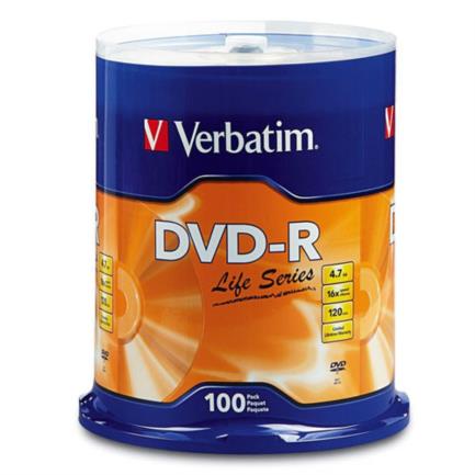 Dvd-r verbatim 4.7gb/120min 16x c/100