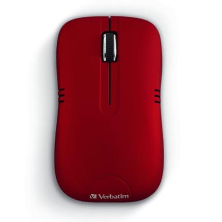 Mouse verbatim inal&aacute;mbrico 1200 dpi - rojo mate