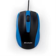 Mouse Óptico Verbatim con Cable Color Azul - Vista 6