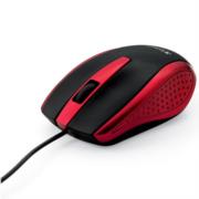 Mouse Óptico Verbatim con Cable Color Negro-Rojo - Vista 4