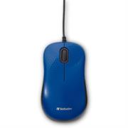 Mouse VERBATIM Silencioso Alámbrico Óptico - Azul - Vista 2