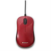 Mouse VERBATIM Silencioso Alámbrico Óptico - Rojo - Vista 4