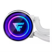Enfriamiento Líquido Game Factor LQG600 240mm RGB TDP 250 2 Ventiladores 120mm 70 CFM Color Blanco - Vista 11