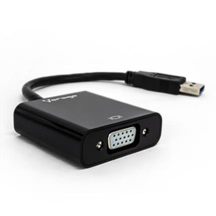 Convertidor Vorago ADP-200 USB 3.0 a VGA FHD Color Negro
