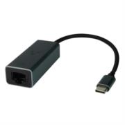 Adaptador vorago adp-210 tipo c a ethernet rj45 1gbps 200mm color negro