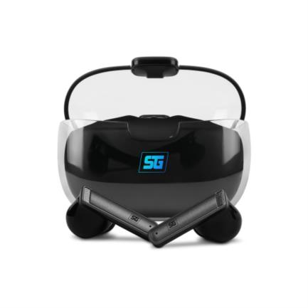 Aud&iacute;fonos vorago start the game esb-301-pro bluetooth tws touch estuche de carga led color negro