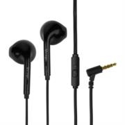 Audífonos vorago ep-201-v2 alámbricos manos libres control de volumen color negro