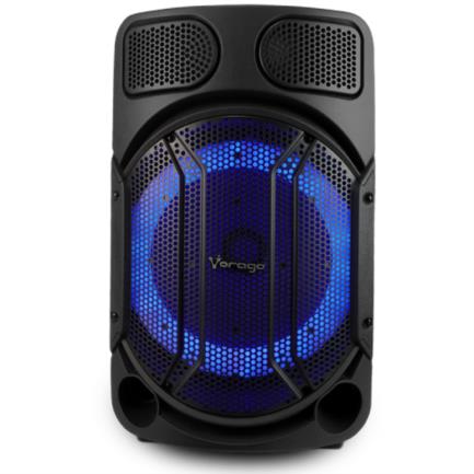 Bafle vorago ksp-502 15" bluetooth tws recargable micrófono alámbrico color negro