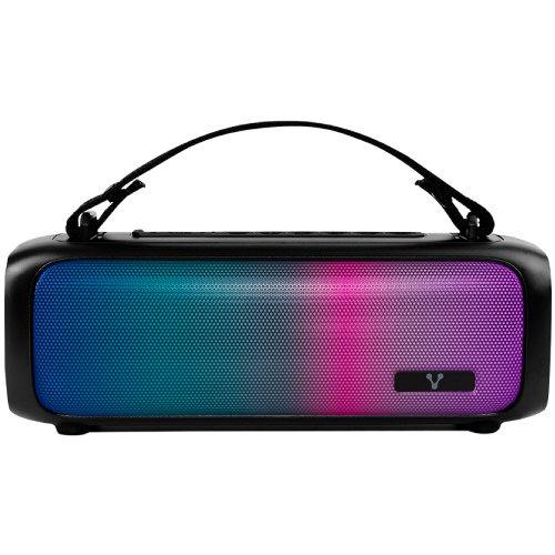 Bocina vorago bsp-260 bluetooth / usb / 3.5mm / luz rgb / tws / 16w rms con hasta 7 hrs autonomia