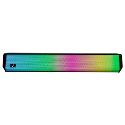 Bocina vorago bsp-320 bluetooth / 5wx2 /  3.5mm / usb / iluminacion rgb / negro