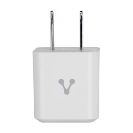 Cargador vorago au-250-v2 para pared carga rápida 3.0a pd 20w tipo-c color blanco