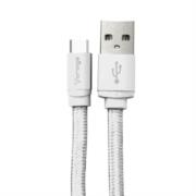 Cable vorago cab-123 usb-tipo c  1 metro carga rapida blanco