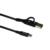 Cable Vorago CAB-126 Tipo C a Tipo C con Adaptador a USB-A 60W Carga Rápida 1m Color Negro - Vista 6