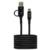 Cable Vorago CAB-126 Tipo C a Tipo C con Adaptador a USB-A 60W Carga Rápida 1m Color Negro - Vista 2