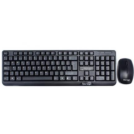 Kit vorago teclado y mouse km-302 inalambrico negro