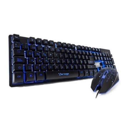 Kit teclado y mouse vorago start the game retroiluminado usb
