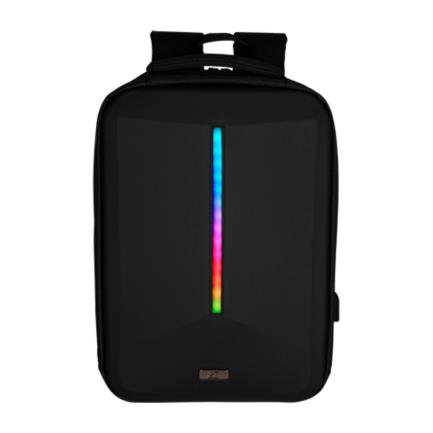 Mochila vorago bp-500 15.6"  start the game iluminación rgb app configurable usb color negro