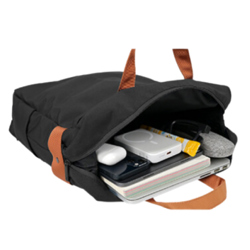 MOCHILA VORAGO BP-301 VINTAGE DOBLE USO LAPTOP 15.6 NEGRA - Vista 5