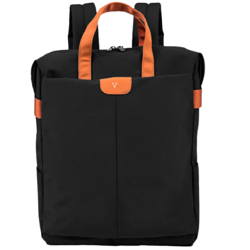 MOCHILA VORAGO BP-301 VINTAGE DOBLE USO LAPTOP 15.6 NEGRA - Vista 3