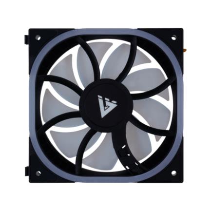 Ventilador vorago modular game factor fg500 120mm 58 cfm 1900 rpm rgb compatible con fg500 negro