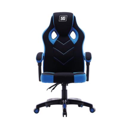 Silla gamer vorago start the game cgc301 reclinable soporta 120kg máx color negro-azul