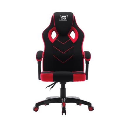 Silla gamer vorago start the game cgc301 reclinable soporta 120kg máx color negro-rojo