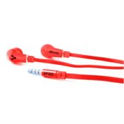 Audífonos alámbricos vorago ep-103 manos libres 3.5mm color rojo