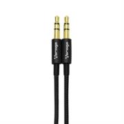 Cable vorago cab-115 audio auxiliar 3.5mm metálico 1m color