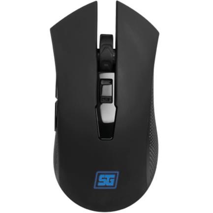 Mouse vorago start the game mo-600 inal&aacute;mbrico 2400 dpi 6 botones recargable usb color negro