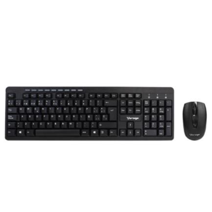 Teclado y mouse vorago km-304 inalámbrico multimedia usb color negro