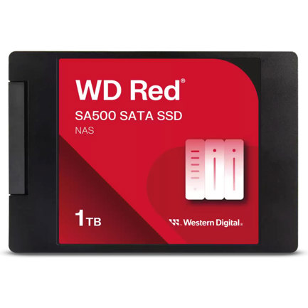Ssd interno western digital red sa500 1tb 2.5" 7mm sata lll lect 560/530 mbs para nas
