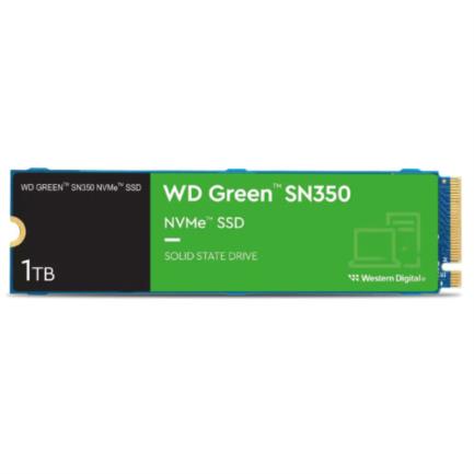 Ssd interno western digital green sn350 1tb m.2 2280 pcie 3.0 nvme lect 2400/1850 mbs para pc y lap