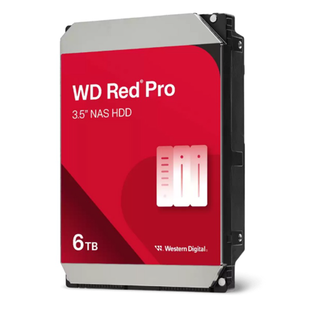 DISCO DURO INTERNO WD RED PRO 6TB 3.5 ESCRITORIO SATA3 6GB/S 256MB 7200RPM 24X7 HOTPLUG NAS 1-16 BAHIAS  WD6005FFBX
