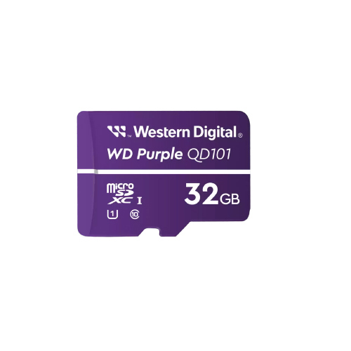 WSCMEMAB010 - Memoria Micro SD Western Digital Purple WDD32G1P0C 32 GB Micro SC QD101- 1UHS Clase 10 para videovigilancia.