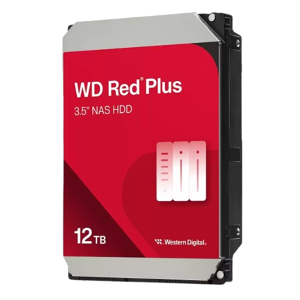 Disco Duro Western Digital 12TB Red Plus NAS SATA 3.5 pulgadas up to 260MB/s 7200 rpm - caché 512MB
