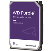 Disco duro interno western digital purple 8tb 3.5" 5400rpm sata lll 6gbit/s caché 128mb para videovigilancia