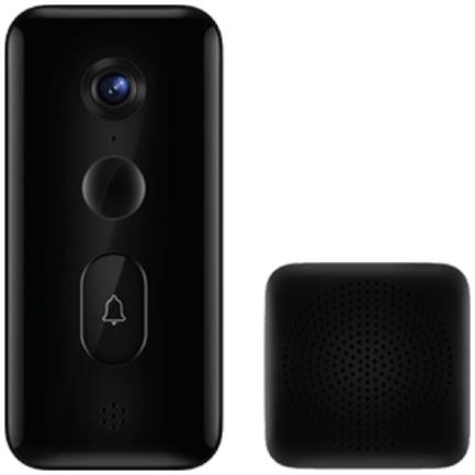 Timbre xiaomi smart doorbell 3 reconocimiento de personas audio bidireccional color negro