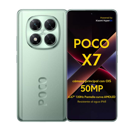 Smartphone xiaomi poco x7 capacidad 8+256 color verde
