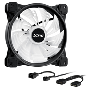 VVentilador XPG Hurricane 140mm ARGB PWM 140mm 1800RPM ARGB Negro Blanco - Vista 3