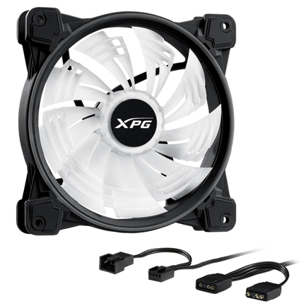 VVentilador XPG Hurricane 140mm ARGB PWM 140mm 1800RPM ARGB Negro Blanco