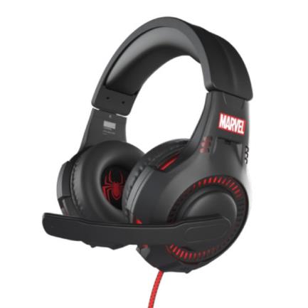 Audífonos Gamer XTech Diadema Edición Spider-Man Cableados con Micrófono Giratorio y Perilla de Control Negro/Rojo - Vista 3