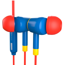 Audifonos XTech Cableados 3.5mm Capitan Marvel XTE-M100CM - Factor de forma  Intraaural - Color  Rojo y azul - Vista 10