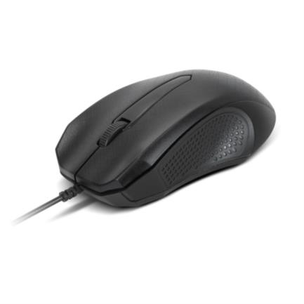 Mouse alámbrico Óptico xtech xtm-165 ambidextro conexión usb color negro