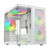 Gabinete Xzeal CUBO Mini-Tower Micro-ATX/Mini-ITX USB 2.0/3.0 sin Fuente 3 Ventiladores Instalados Blanco - Vista 2