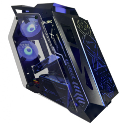 Gabinete Gamer Micro Tower Xzeal IR02 M-ATX Panel Izq -Der Vidrio Metal USB1.0/USD3.0 /3.5mm 4ARGB Fans 1HUB Negro RGB - Vista 9