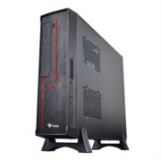 Gabinete Oficina Keelan Slim ITX Stylos 2xUSB 1.0 1xUSB 3.0 puerto 3.5mm línea roja con fuente de poder 550W - Vista 10