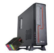 Gabinete Oficina Keelan Slim ITX Stylos 2xUSB 1.0 1xUSB 3.0 puerto 3.5mm línea roja con fuente de poder 550W - Vista 6