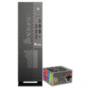Gabinete Oficina Mince Slim ITX Stylos 4xUSB 2.0 2xUSB 3.0 1xTipo C Puerto 3.5mm con Fuente de Poder 550W - Vista 2