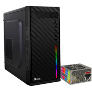 Gabinete Oficina Secai Micro Tower Stylos 2xUSB 1.0 1xUSB 3.0 puerto 3.5mm RGB con fuente de poder 550W - Vista 2