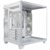Gabinete Xzeal Panzer II Cubo M-ATX/ITX 2xUSB1.0 + 1x USB3.0 + 3.5 mm + 3 Fans ARGB Blanco - Vista 7